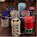 Graces Dawn Set of 8 Home Kitchen Storage Containers Colorful Tins Round Tea Tins